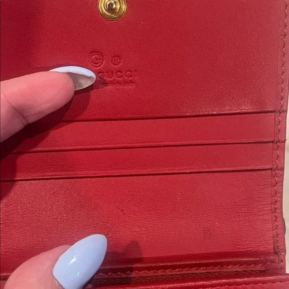 Gucci Blooms Blue Floral GG Supreme Wallet - Picture 9 of 11